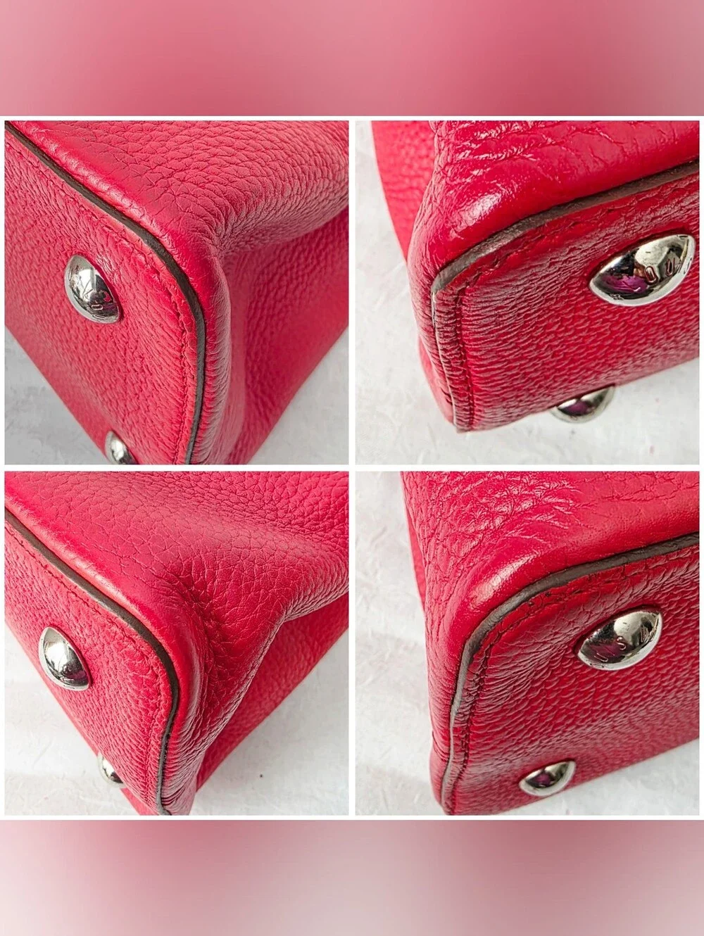 Auth Louis Vuitton Taurillion Capucines MM Tote Bag